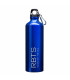 Botella Aluminio 500ml con Mosquetón Azul | Campemar