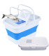 Cesta/cubo plegable con tapa y escotilla 13L 39,5x26cm