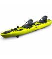 Kayak Falcon Tandem D14 - 4.30m doble con sistemas de helices Pistacho