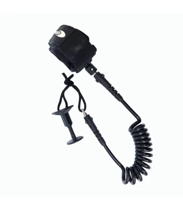 Leash Bodyboard Bíceps 4 pies 7mm Doble Swivel con Plug
