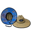 Sombrero Ocean Straw Blue Wave natural talla unica 57/60