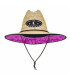 Sombrero Ocean Straw Hollow Pink Wave Adulto T58 | Protección UPF 50+