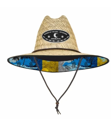 Sombrero Ocean Straw Hollow Canary Fish Adulto T58 | Protección UPF 50+