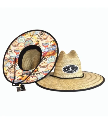 Sombrero Ocean Straw Hollow Surf Popurri Adulto T58 | Protección UPF 50+
