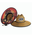 Sombrero Ocean Straw Waikiki Mat Brown Adulto T58
