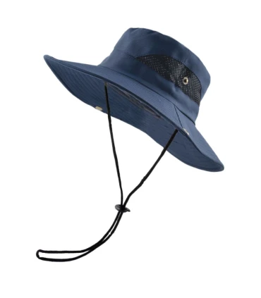 Sombrero Ocean Angler Azul Marino UPF 45 Protección Solar Pesca y Outdoor