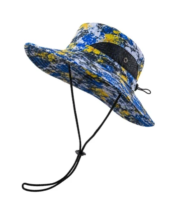 Sombrero Ocean Angler Canary Splash UPF 45 Protección Solar Pesca Outdoor