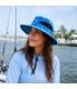 Sombrero Ocean Angler Blue Wave UPF 45 Protección Solar Outdoor