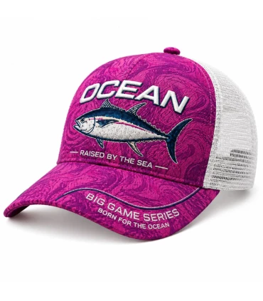 Gorra Trucker Ocean Pink Wave Transpirable Ajustable