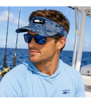 Visera Ocean Blue Wave Transpirable Protección Solar