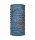 Bandana braga de cuello Ocean 25x50 Fishing Gyotaku blue
