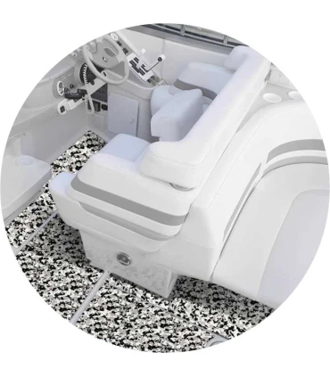 Suelo antideslizante 2400x900x6mm 3M Camo snow