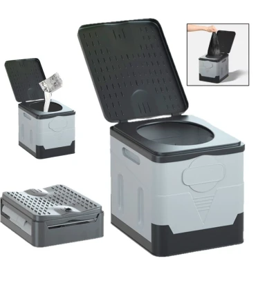 Inodoro Potty Seco Plegable 150kg | Camper, Autocaravana y 4x4