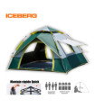 Tienda de campaña ICEBERG 2.10*2.0*1.35M Quick Verde