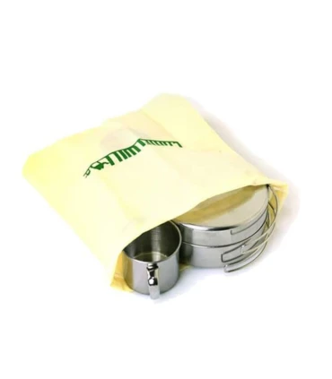 Kit Vajilla Picnic 8 Piezas Acero Inoxidable con Bolsa