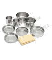 Kit vajilla camper Luxor 8 piezas Acero inoxidable