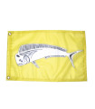Bandera Deluxe amarillo Dolphin 45x30 para exteriores