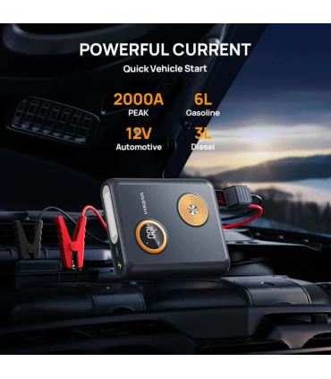 Arrancador de Batería de Coche Aferiy 2000A 12V