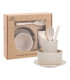 Juego vajilla 6 piezas polipropileno (PP) Beige