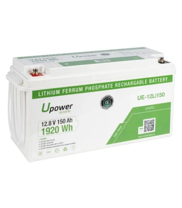 Batería Litio U-Power 12.8V 150Ah LiFePO4 UE-12LI150 | Distrimar S.L.