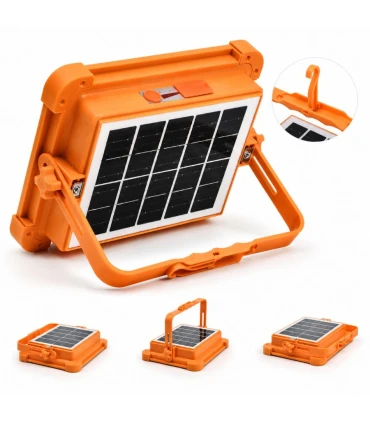 Foco LED Solar Recargable 300W 4800mAh | Distrimar