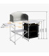 Mueble Cocina Plegable Camping Aluminio con Paravientos