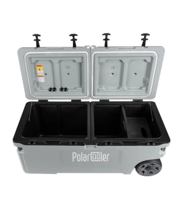 Nevera Rígida Polar Cooler Roller Elite 120L Gris | Distrimar