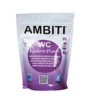 Aditivo WC Químico Ambiti Hydro Pino 20g 15 Monodosis | Campemar