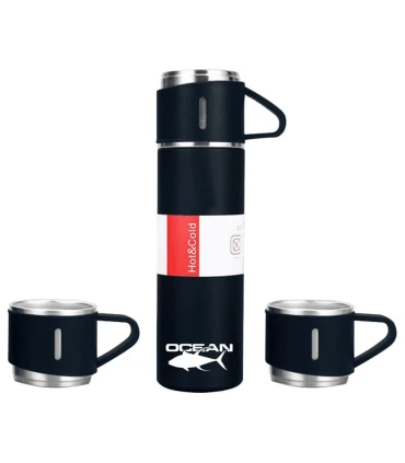 Set de Termo 0,5L con 2 Tazas y Estuche | Distrimar