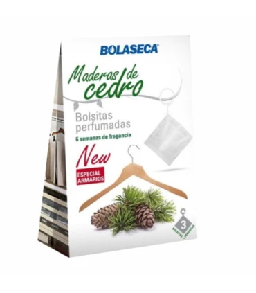 Bolsitas Perfumadas Madera de cedro Bolaseca 3 uds | Para Armarios